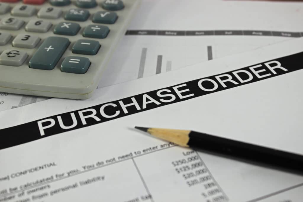 Purchase order financing to bridge supplier costs.